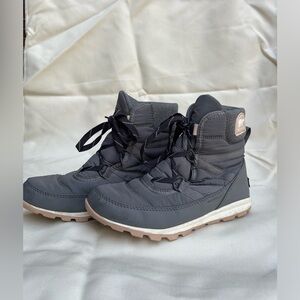 SOREL Whitney II short lace textile cuff boots